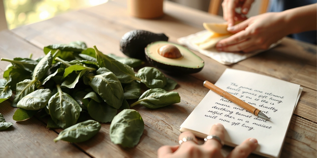 Frische Zutaten auf einem Küchentisch